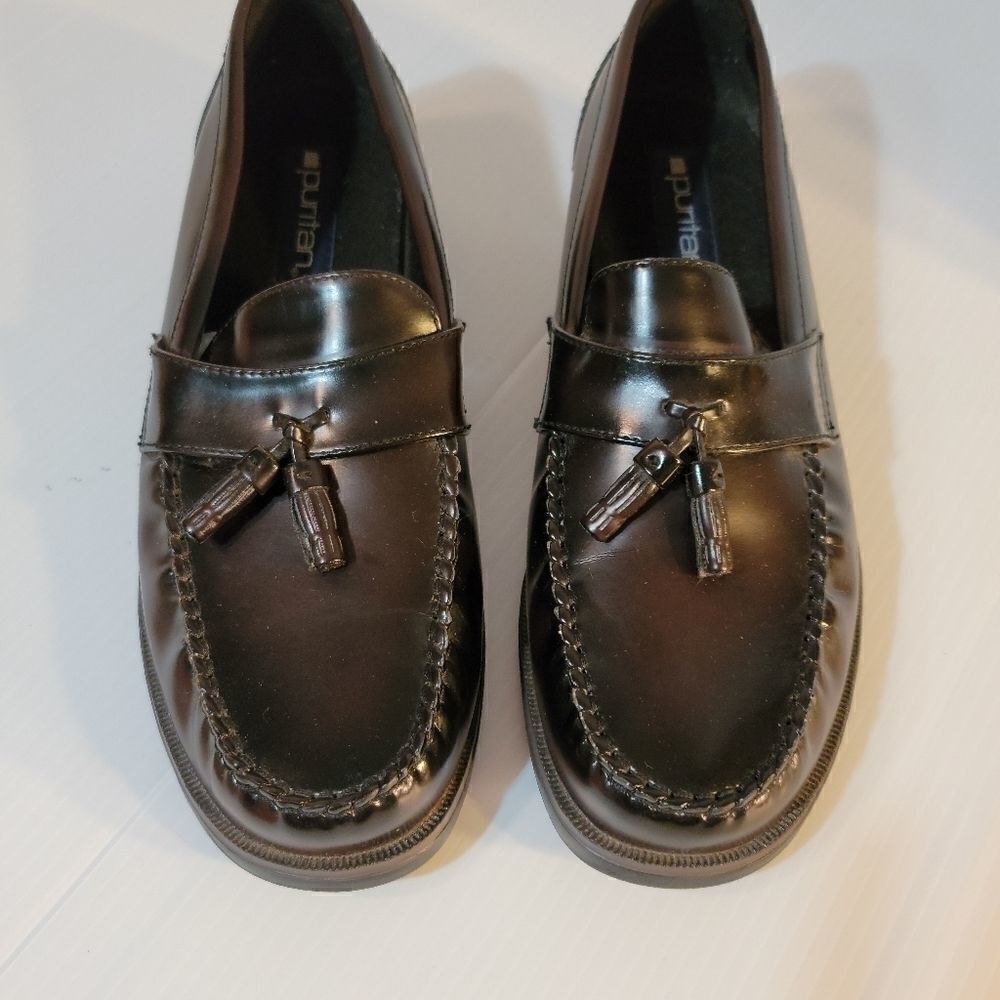 Puritan Cody Dark Brown Tassel Loafers Dress Shoes Size 11 - Picture 2 of 9